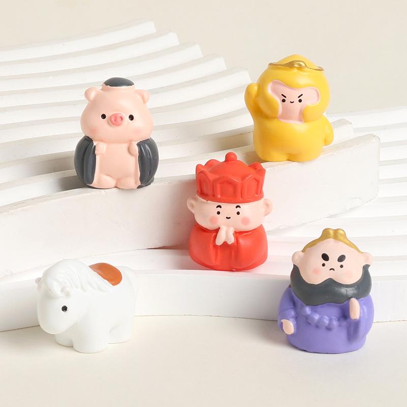 无聊了！西游记悟空师徒四人解压治愈情绪电脑桌面工位装饰小摆件