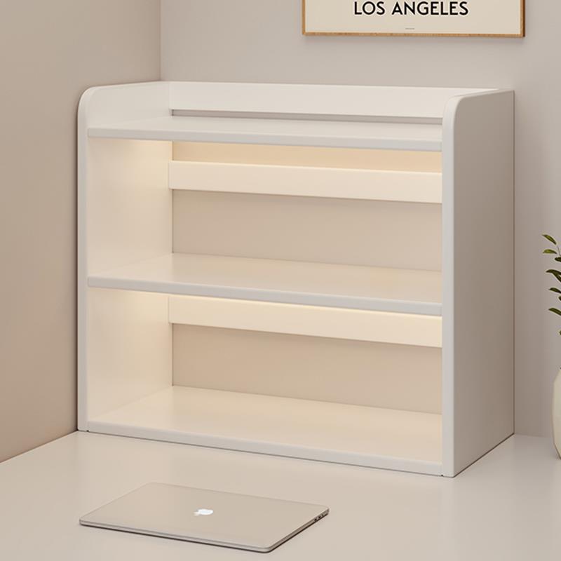 书架桌面置物架家用书桌收纳办公室工位小架子桌上多层转角小书柜