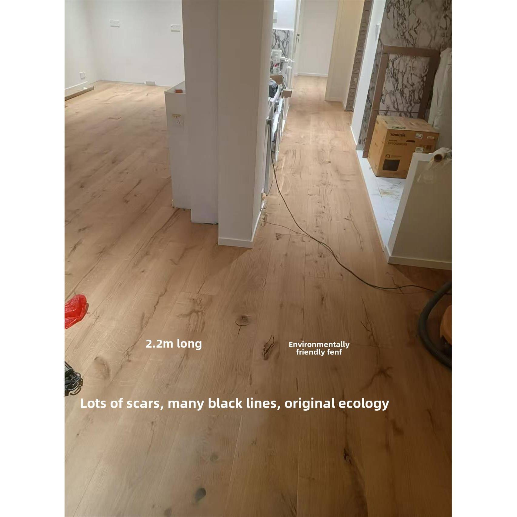 现货2.2米橡木纯三层超大板木色伤痕环保Ef户用出口优质锁