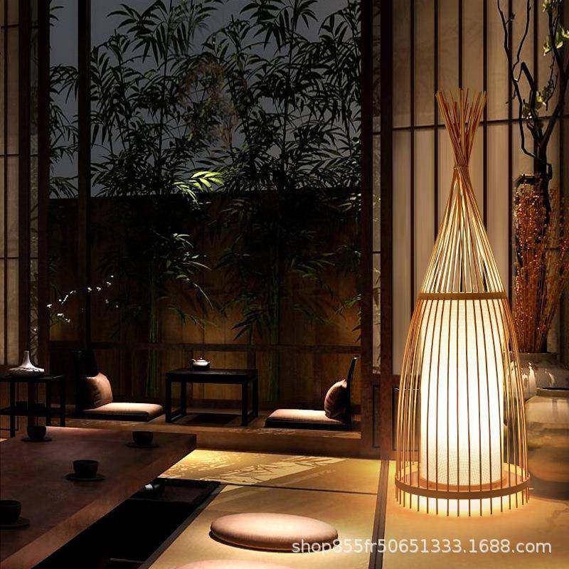 网红竹编落地灯日式创意客厅房茶室卧室美容装饰酒店民宿床头台灯,农用物资,其他肥料,淘宝优惠券,粉丝福利购,淘宝优惠卷