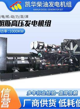 1000KW康明斯高压发电机组矿场备用电源柴油发电机组