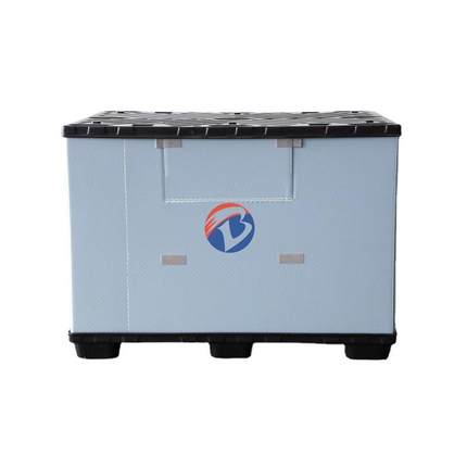 1470大型汽车零部件物流箱家电零部件围板箱可折叠塑料围板箱