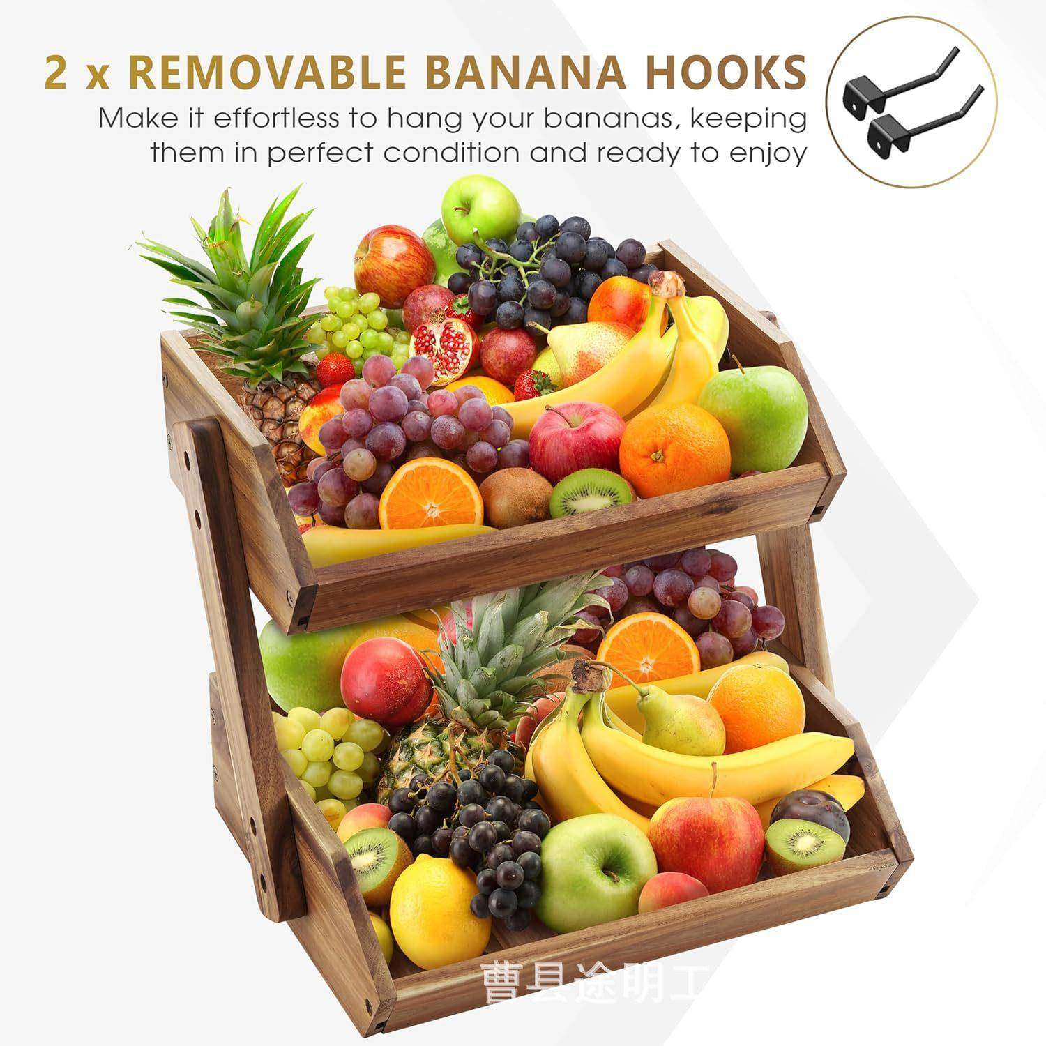 实木厨房水果蔬菜架木质沥水架双层组装型果盘厨房放菜置物架,农用物资,其他肥料,淘宝优惠券,粉丝福利购,淘宝优惠卷