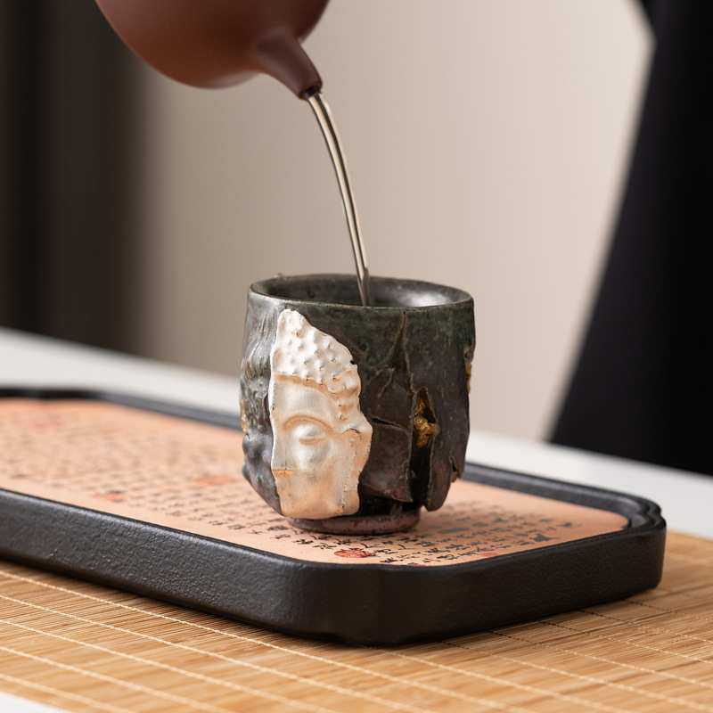 敦煌一念之间主人杯志野烧陶瓷杯子手工文创高档复古茶杯品茗杯,3C数码配件,USB灯,淘宝优惠券,粉丝福利购,淘宝优惠卷