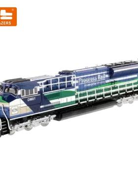适用1:87 EMD SD70ACe-T4 火车头-蓝绿色合金工程车模型摆件85534