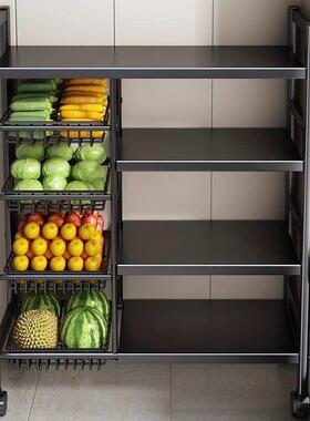 厨房置物架菜篮子落地多层蔬菜收纳多功能落地式架子办公室可移动