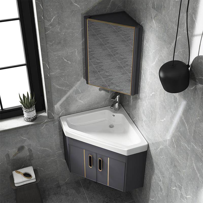 W7小户型太空铝防潮板浴室柜组合一体陶瓷洗脸洗手三角盆阳台挂墙,鲜花速递/花卉仿真/绿植园艺,割草机/草坪机,淘宝优惠券,粉丝福利购,淘宝优惠卷