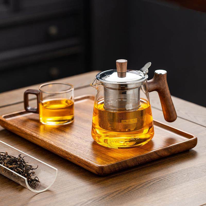 耐热高硼硅玻璃煮茶壶办公室小型单壶木把带不锈钢漏过滤泡茶壶,鲜花速递/花卉仿真/绿植园艺,割草机/草坪机,淘宝优惠券,粉丝福利购,淘宝优惠卷