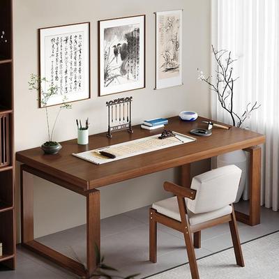 书法桌实木腿书画桌家用写毛笔字桌子案台卧室书房大板书桌写字台