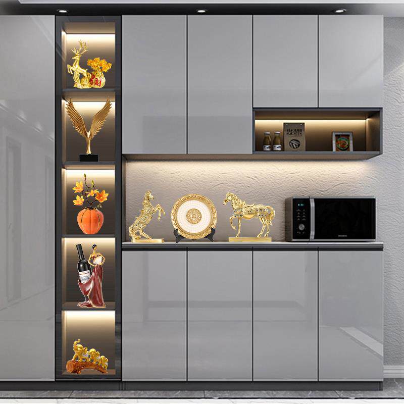 A12现代轻奢红酒架摆件家居客厅酒柜装饰品创意电视柜室内摆其他