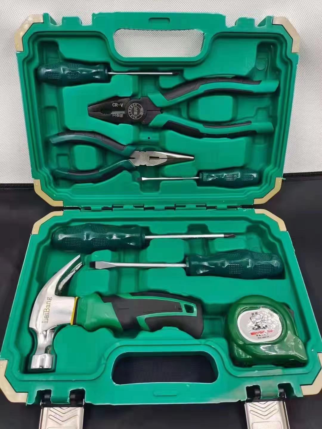 五金家用组合工具维修套装车用小工具组合皮尺老虎钳螺丝刀工具箱