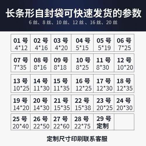 自透封袋明长形PE袋骨条袋五金KGU装密封袋包夹链袋可印刷打孔定