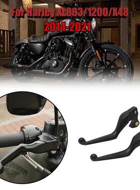 适用哈雷XL883XL1200X4814-21年左右牛角刹车手柄离合手把