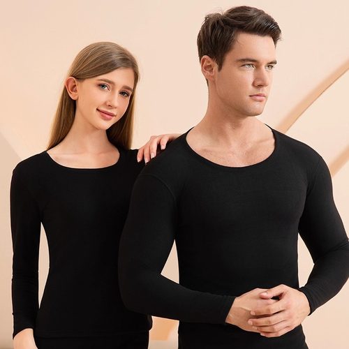 SNOW FLYING/雪中飞S010秋冬男女情侣保暖套装羊绒蚕丝双面磨毛