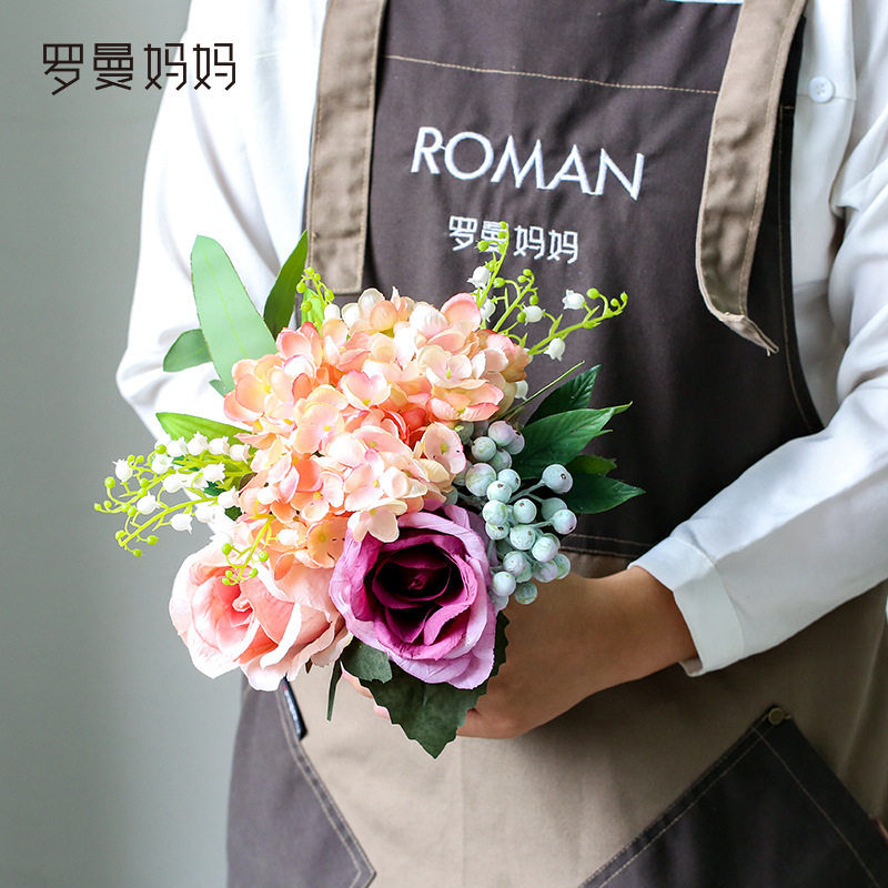 以法莲仿真花套装绣球花欧式现代客厅假花餐桌花艺装饰花摆设