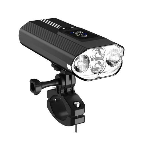 新款1600lm自行车灯6000Mah自行车前灯LED骑行灯自行车灯配件