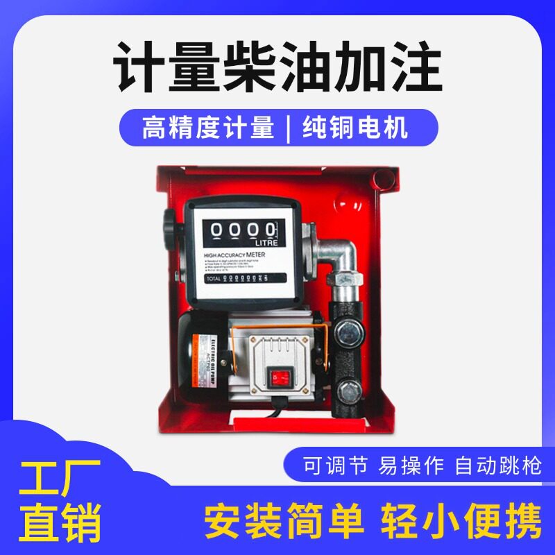 亿路洁车载汽油柴油抽油泵加油机12V24V220V全自动跳枪小型加油泵