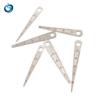 直销不锈钢焊缝检验尺,0-7锥型尺,间隙尺六件套