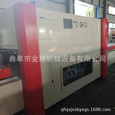 免漆衣柜门橱柜门板吸塑机大铝排底上加温双工位模压门成型吸塑