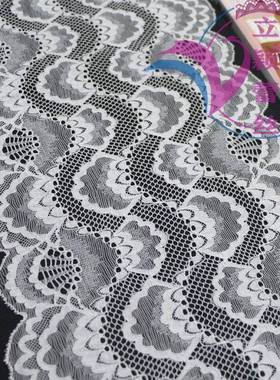 K64061E弹力蕾丝花边面料服饰家纺辅料裙子家居缝纫布23厘米胚布