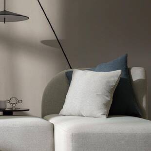 床北欧简约在方型护腰靠垫十二时布艺纯色沙发抱枕客厅单人慢自