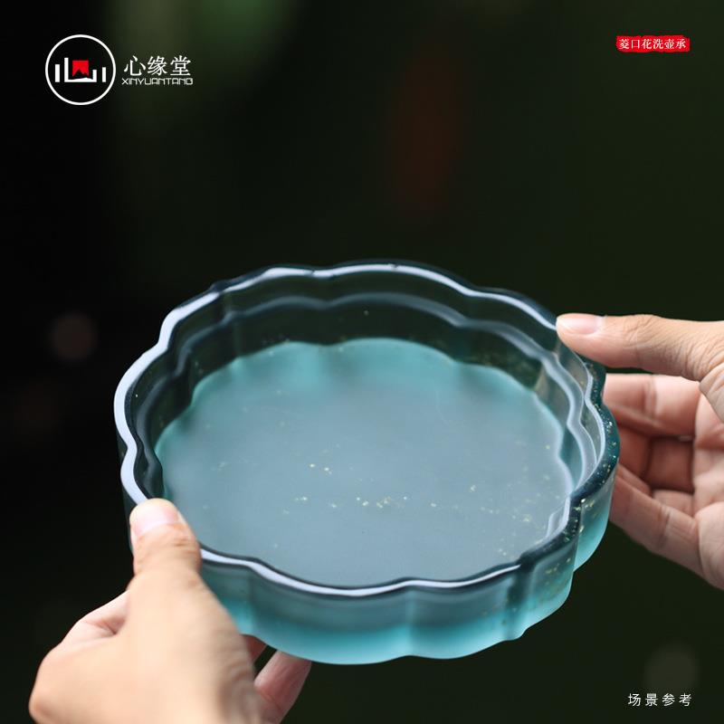 心缘堂琉璃壶承茶具配件茶席摆设置景