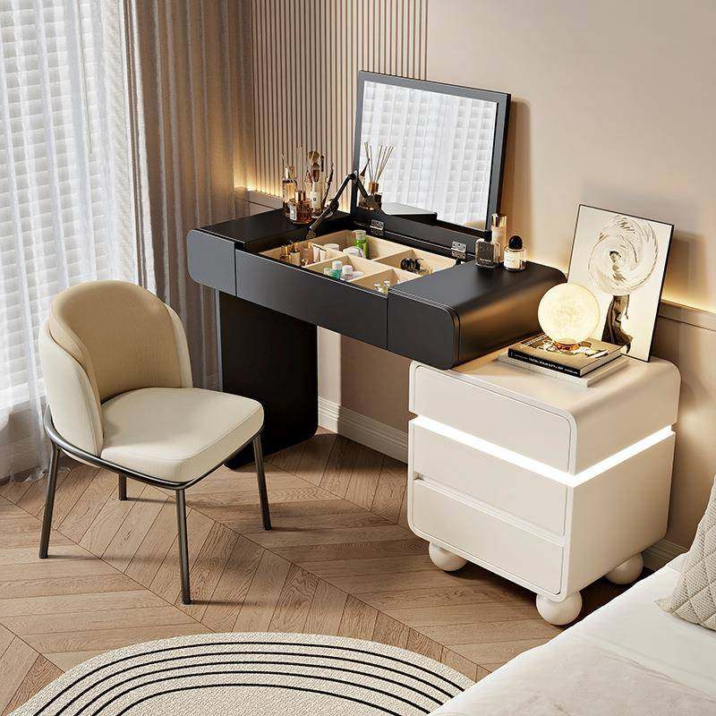 2025新款梳妆台卧室简约现代翻盖镜子可隐藏实木化妆桌斗柜一体,节庆用品/礼品,新娘配件,淘宝优惠券,粉丝福利购,淘宝优惠卷