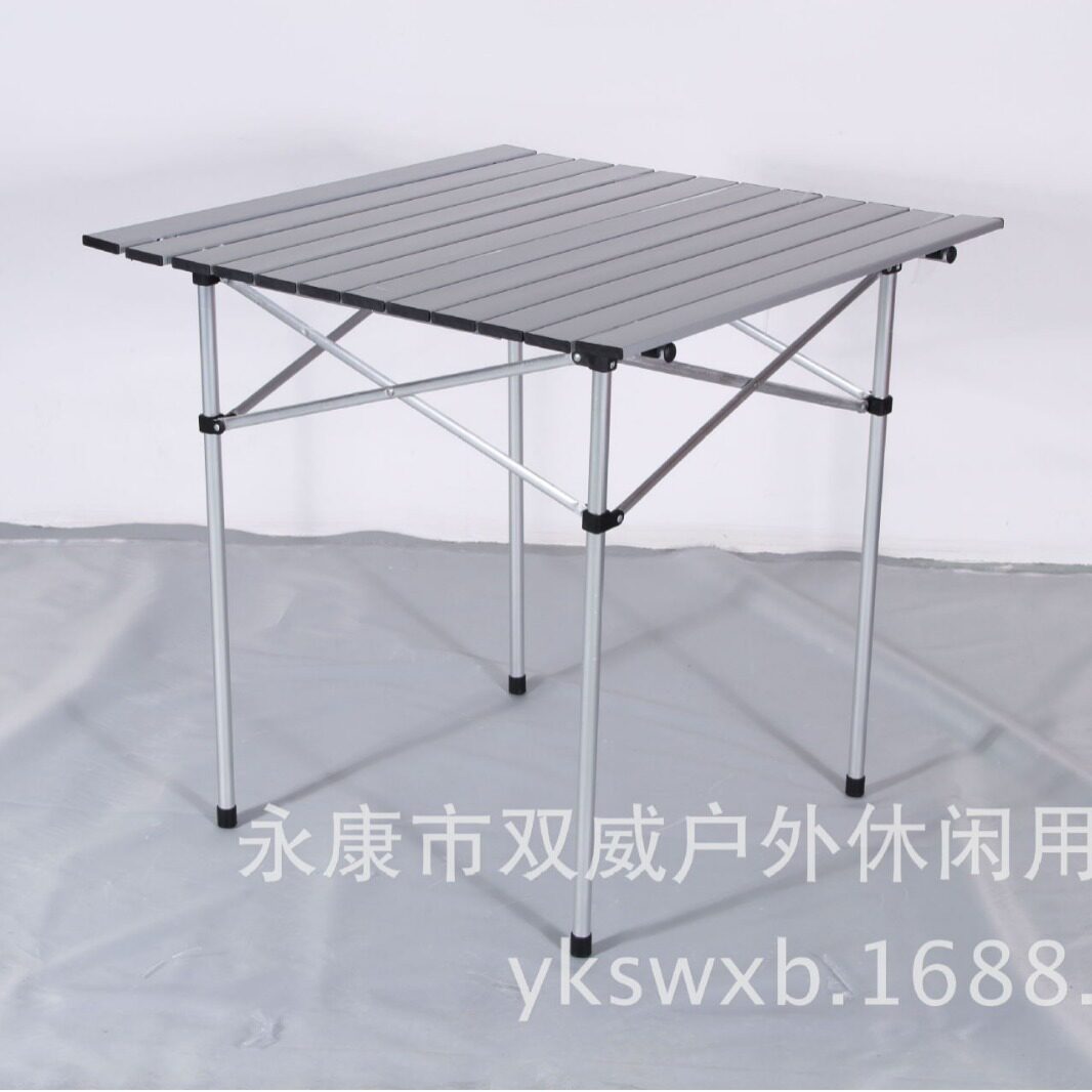 供应休闲台便携式户外折叠铝合金桌办公桌电脑桌多用折叠桌