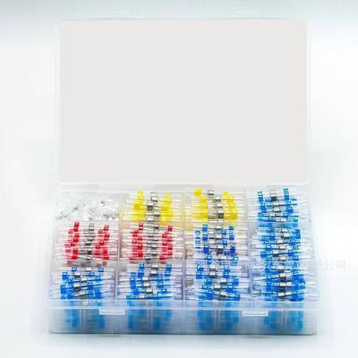 600PCS耐高温管型端子快速接线器端子防水耐热性防潮绝缘焊锡环