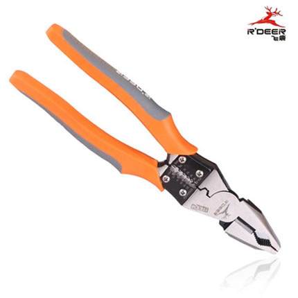 飞鹿多功能钢丝钳118-129剥线钳钢丝钳剥线钳9寸钢丝剥线钳