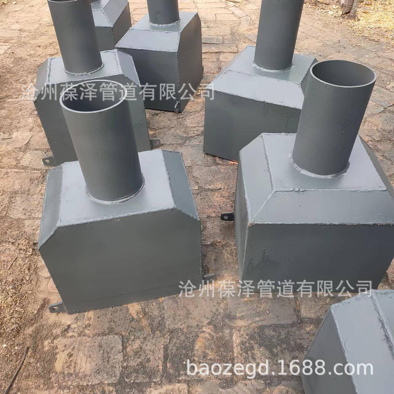 接水斗侧排带耳雨水斗侧墙方形落水口下水排水管焊接排水口