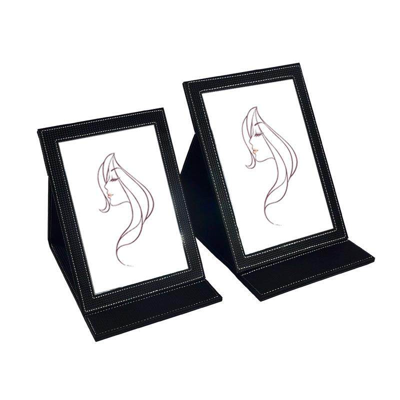 珠宝店柜台镜首饰店专用镜子便携可折叠化妆镜黑色pu皮珠宝镜子,收纳整理,烫衣板及配件,淘宝优惠券,粉丝福利购,淘宝优惠卷