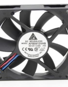 台达80158CM双滚珠12V0.3AAFB0812VHB超薄风扇