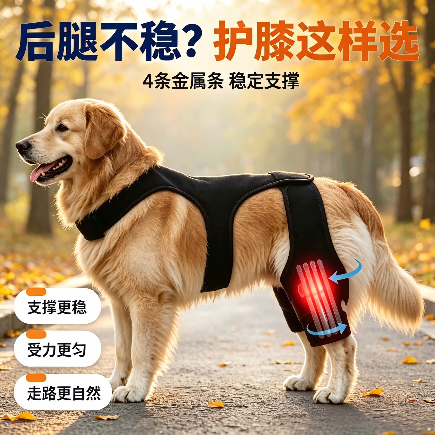 狗狗护膝大型犬ACL支撑