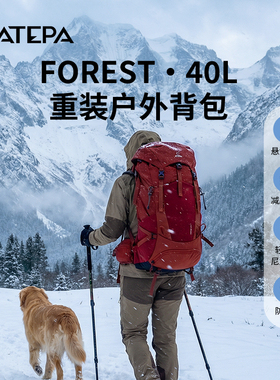 ATEPA户外登山徒步轻量化防泼水减压透气双肩背包