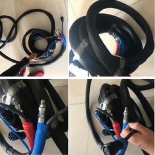 厂家直供喷涂设备加热管道黑料白料聚脲聚氨酯发泡保温料加热管路