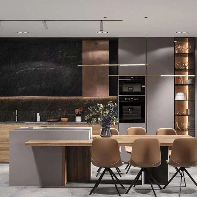 翰铭桌椅酒柜一体家用客厅餐厅隔断柜家用橱柜全屋木饰面收纳柜