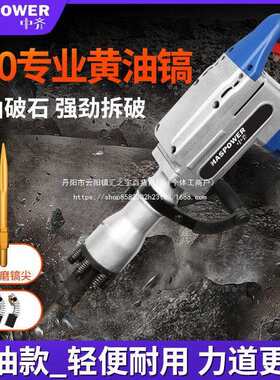 中齐大电镐打混泥土打石头专业破拆重型工程工业级大功率全铜电镐