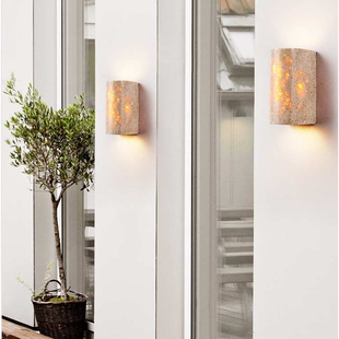 黄洞石户外壁灯防水楼梯庭院门口复古室外阳台浴室别墅氛围墙壁灯