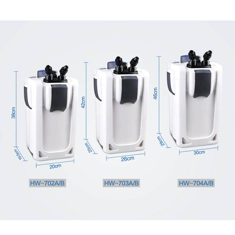 鱼缸过滤桶水族箱外置过滤器鱼缸用过滤机过滤器材HW-702A