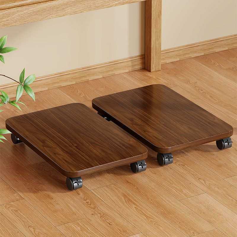 实木电竞房电脑主机托架多层可移动机箱底座置物架落地家用小推车