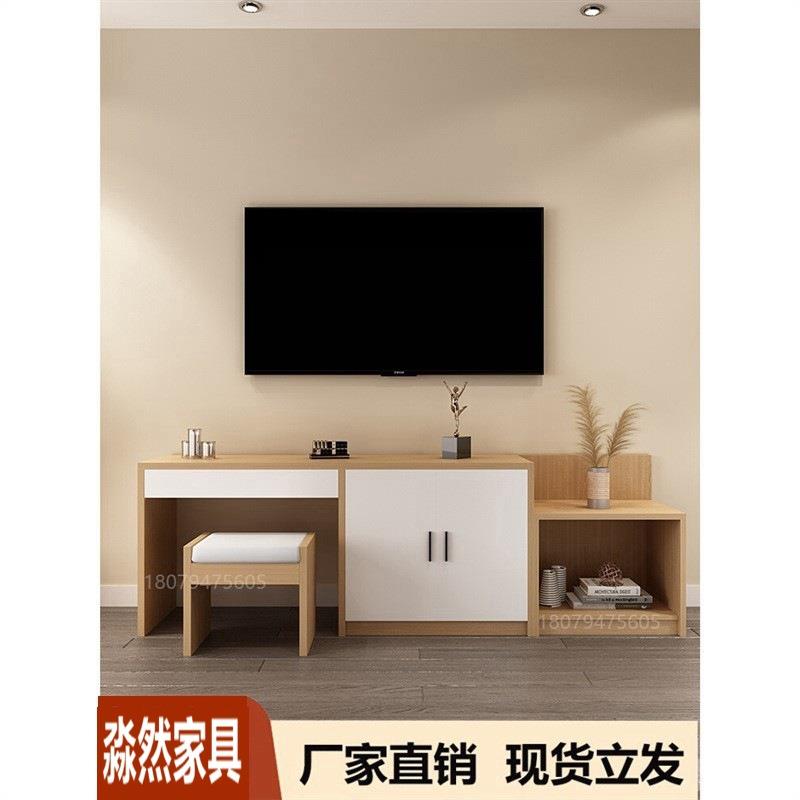 上海酒店电视柜宾馆标间全套家具简约现代电脑桌公寓旅馆宾馆电视