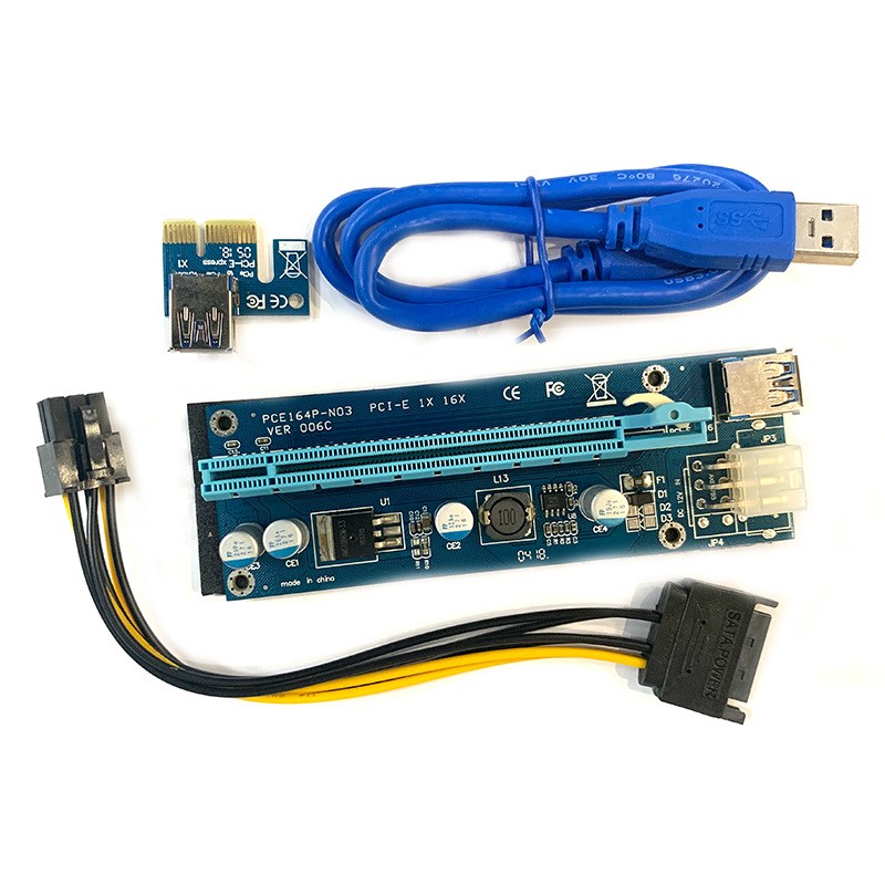 PCIE线1X转16X显卡转接卡PCI-E外接显卡延长线VER009S扩展卡