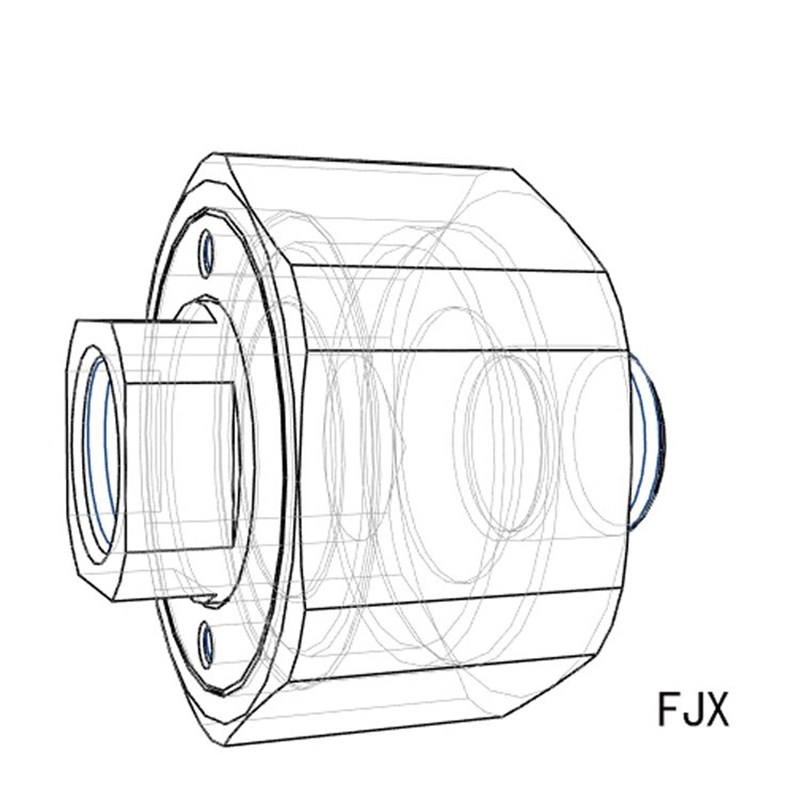 FJX浮动接头 超短型 外螺纹安装型 内螺纹 FJCX 气缸活塞杆连接件