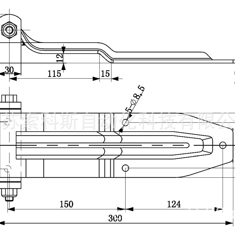 SCL217特种车辆门304不锈钢铰链冷藏车厢集装箱制冷船舶承重合页