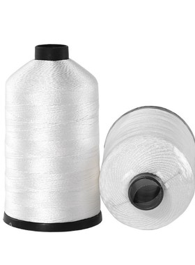 涤纶皮革高强线黑白色大卷3股250d/3 4股300d/3 6股420d/3一公斤