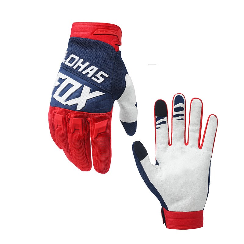 LOHASFOX 可触屏16色骑行户外运动摩托车越野长指耐磨防滑手套
