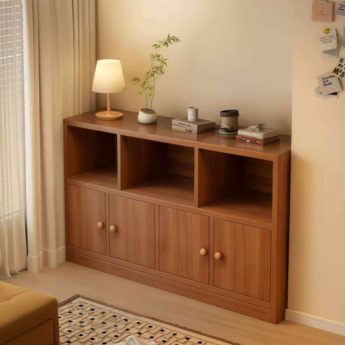 飘窗柜落地置物柜家用客厅柜阳台收纳柜卧室床尾柜书柜储物柜一体