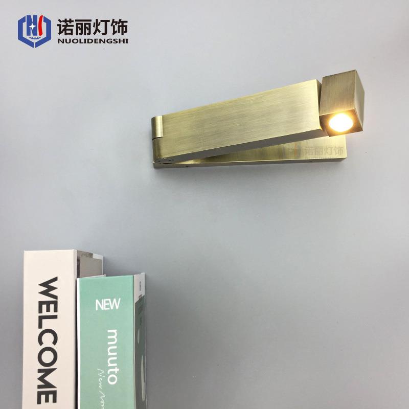 小壁灯后现代简约床头酒店客房卧室汽车房车游艇折叠护眼阅读灯