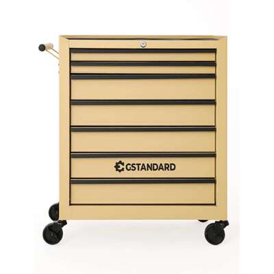 Gstandard北欧工业风咖啡厅画室黄绿分类柜移动储物柜工作台